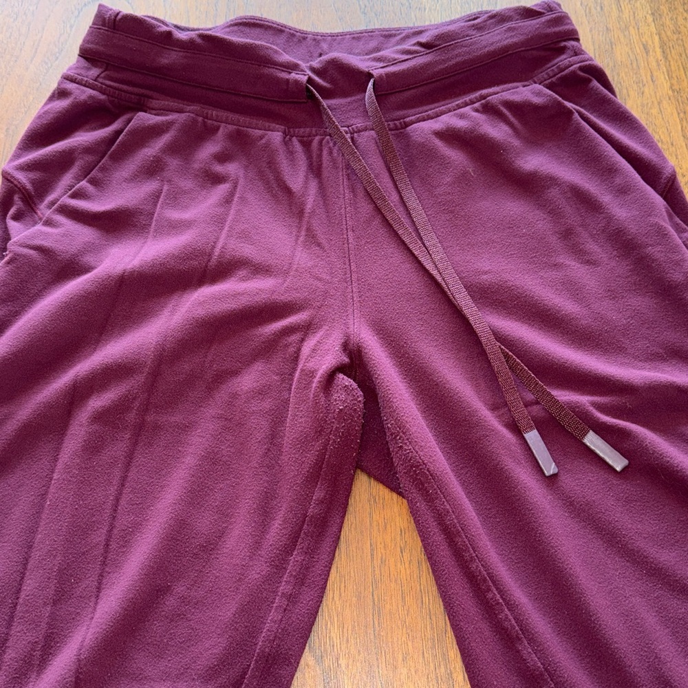 Lululemon Ready to Rulu Burgundy Jogger Pants - Picture 3 of 6